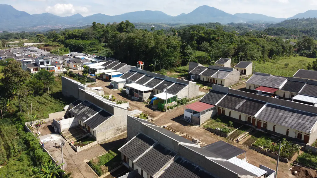 Foto udara perumahan GSS II yang sudah terbangun
